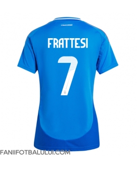 Italia Davide Frattesi #7 Echipament de Fotbal Replică European 2024 Femei Acasa